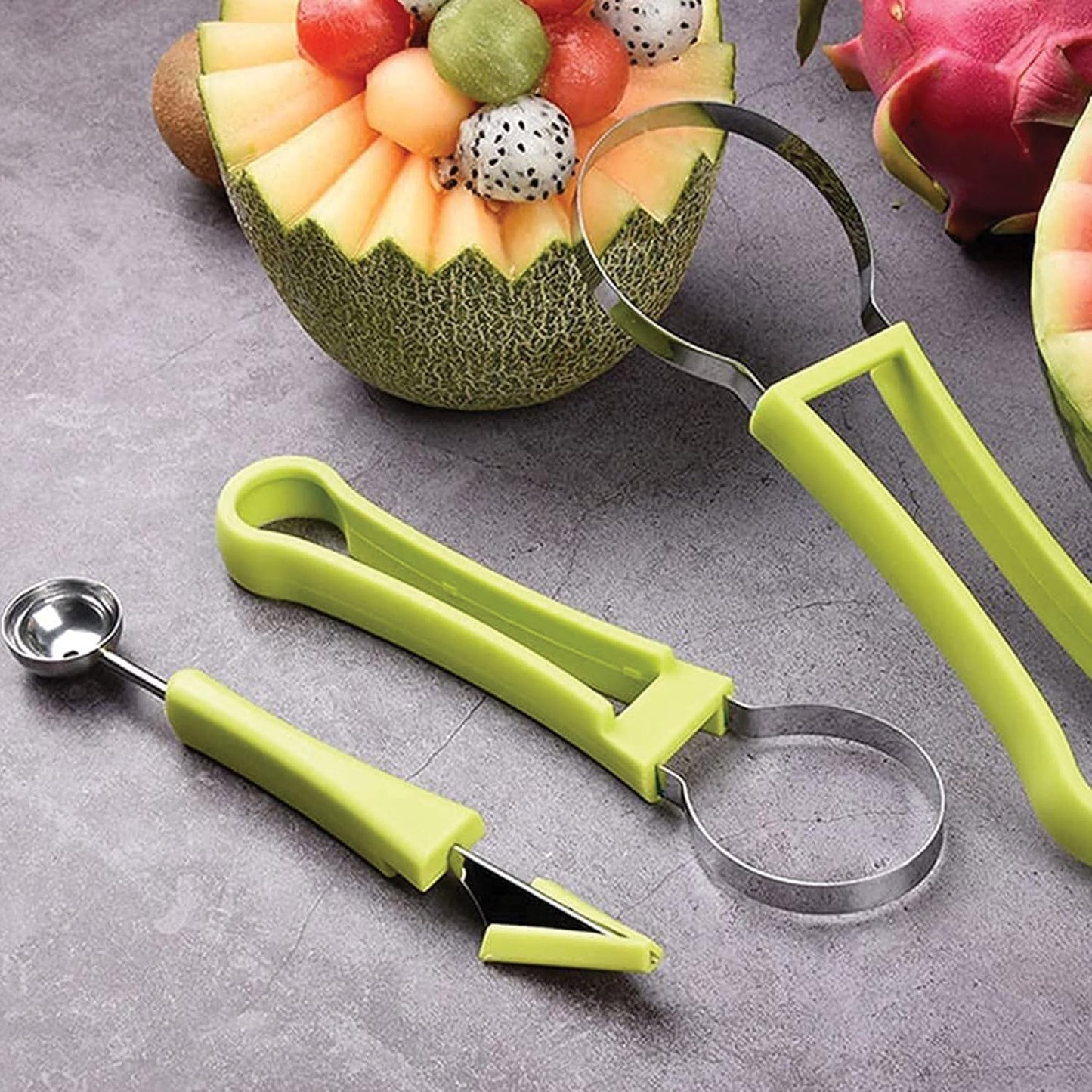HIC Kitchen Spiral Vegetable Slicer, 18/8 Stainless Steel Blades