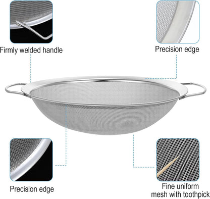 4pcs Paint Strainer Stainless Steel 60 Mesh Extra fine mesh Strainer strainers Fines meshs Large fine meshs strainers Fits 5 Gallon Paint Bucket Filter Tool Insert