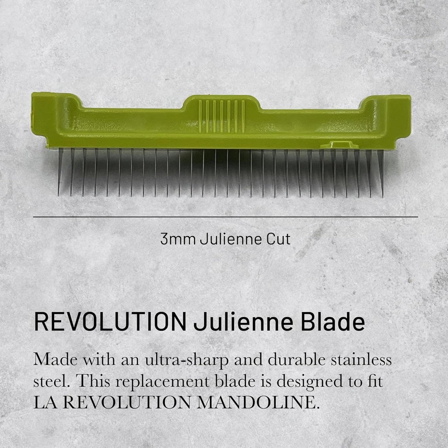 de Buyer REVOLUTION Julienne Blade - 2 mm - Ultra-Sharp Stainless Steel Replacement Blade - Designed for LA MANDOLINE REVOLUTION - Made in France