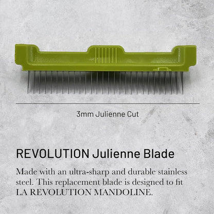 de Buyer REVOLUTION Julienne Blade - 2 mm - Ultra-Sharp Stainless Steel Replacement Blade - Designed for LA MANDOLINE REVOLUTION - Made in France