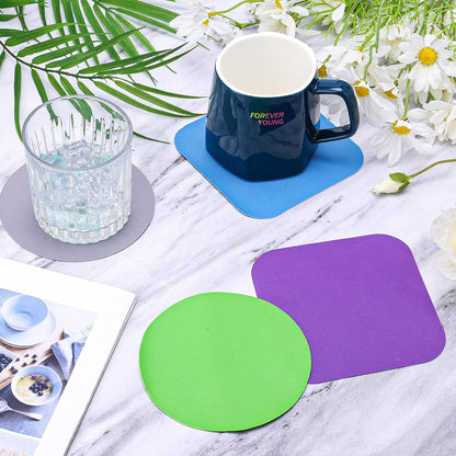 LUTER 4pcs Jar Opener, Rubber, Multi-function Silicone Bottle Opener for Seniors with Weak Hands Lid Cap Gripper Pads Kitchen Coasters Gadgets(Light Blue, Green)