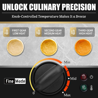 FineMade Electric Empanada Maker Machine with Press Mold,Large Dumpling Maker Press,Pierogi Maker Press Machine,Make 4 Psc of 6 Inches Large Empanadas,Jamaican Beef Patties,Calzones,Pocket Pies,Black