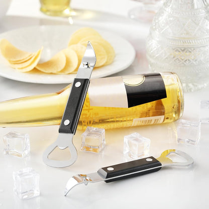 2PCS Bottle Opener, JINLIFA Stainless Steel Manual Can Punch Bottle Cap Beer Bottle Openers, Dishwasher Safe