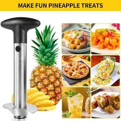 Pineapple Corer and Slicer,Pineapple Cutter,[Upgraded, Reinforced,Thicker Blade] 304 Stainless Steel for Home & Kitchen with Sharp Blade for Diced Fruit Rings