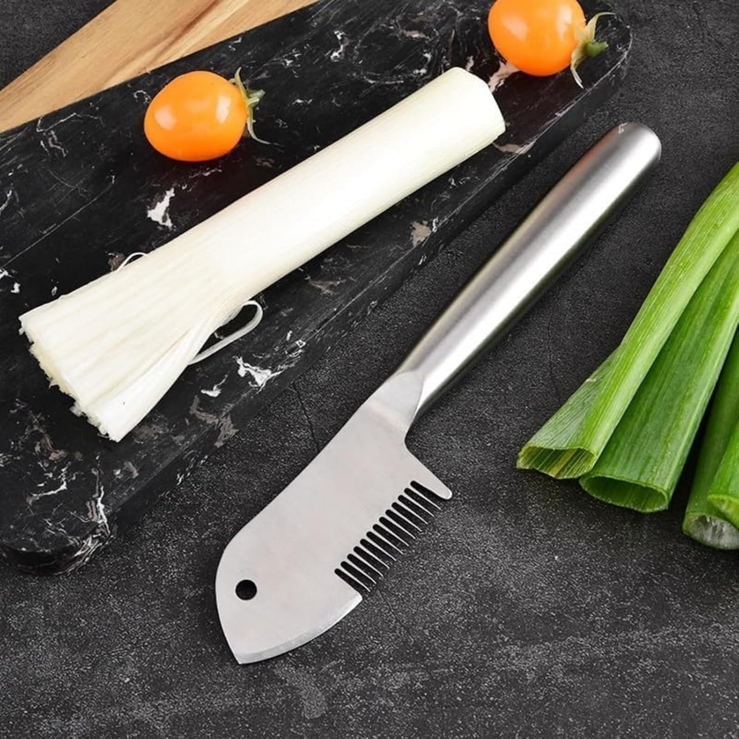 Stainless Steel Multi-purpose Julienne Peeler, Precision Julienne Blade, Vegetable Juliennes Slicer, Quick & Easy Kitchen Shredder Tool with Comfortable Handle & Hanging Hole (1PC)