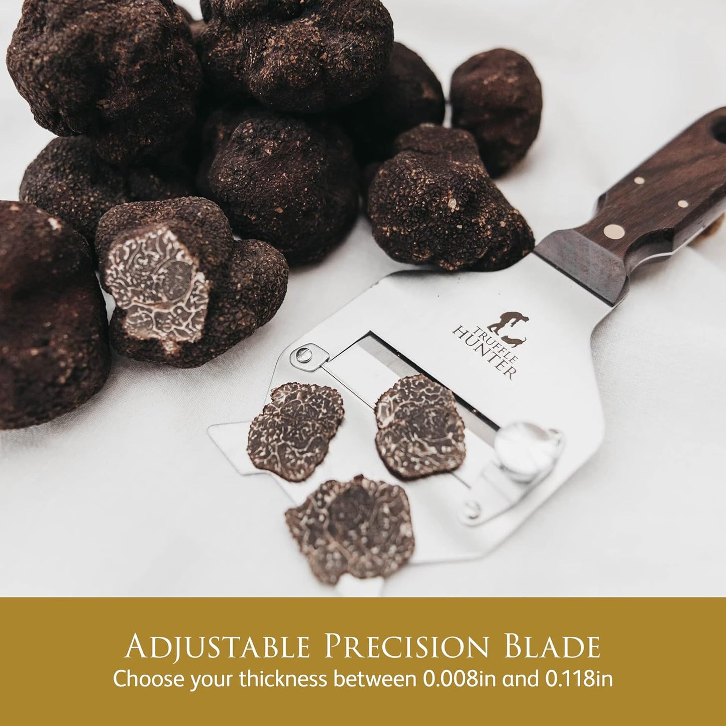 TruffleHunter - Professional Truffle Shaver - Stainless Steel Adjustable Mandoline Slicer
