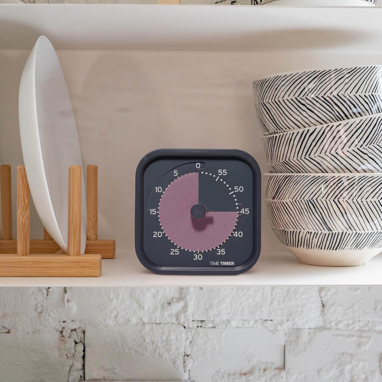 Time Timer MOD Home - Metallic Series - Individual Sized 60 Minute Visual Countdown Timer for ADHD, Adults, Students, and Pomodoro with Silent Operation (Metallic Forest)