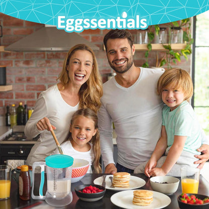 Eggssentials – Pancake Batter Dispenser, Batter dispenser with Squeeze Handle Mess-Free, Cupcakes, Waffles & More – Durable, Easy-Pour Pancake Dispenser Bottle for Smooth Baking