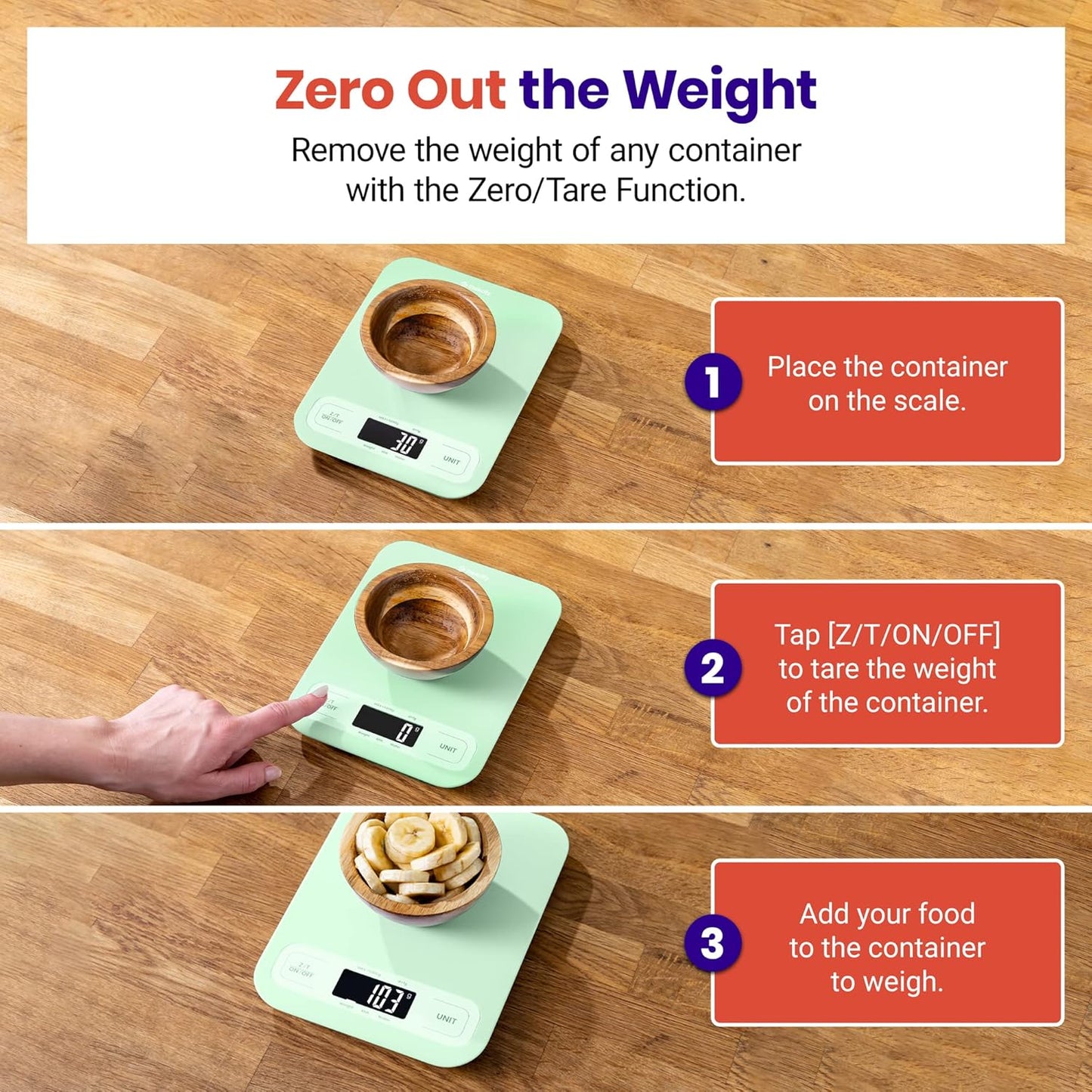 Etekcity Smart Food Kitchen Scale with Nutritional Calculator, Free App with 19 Nutrients Tracking, Calorie, Marco, Digital grams and ounces for weight loss, Premium Stainless Steel, 11lb