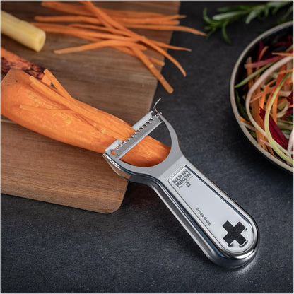 Kuhn Rikon Swiss Metal Peeler 4”, Stainless Steel