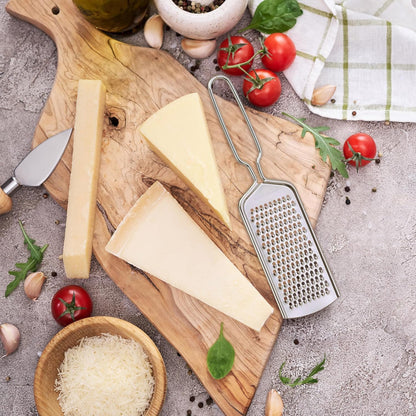 Lemon Zester Grater 2 Piece Suit,Stainless Steel Cheese Grater,Kitchen Fine Grinder for Parmesan Cheese Ginger Garlic Nutmeg Chocolate Vegetables Fruits