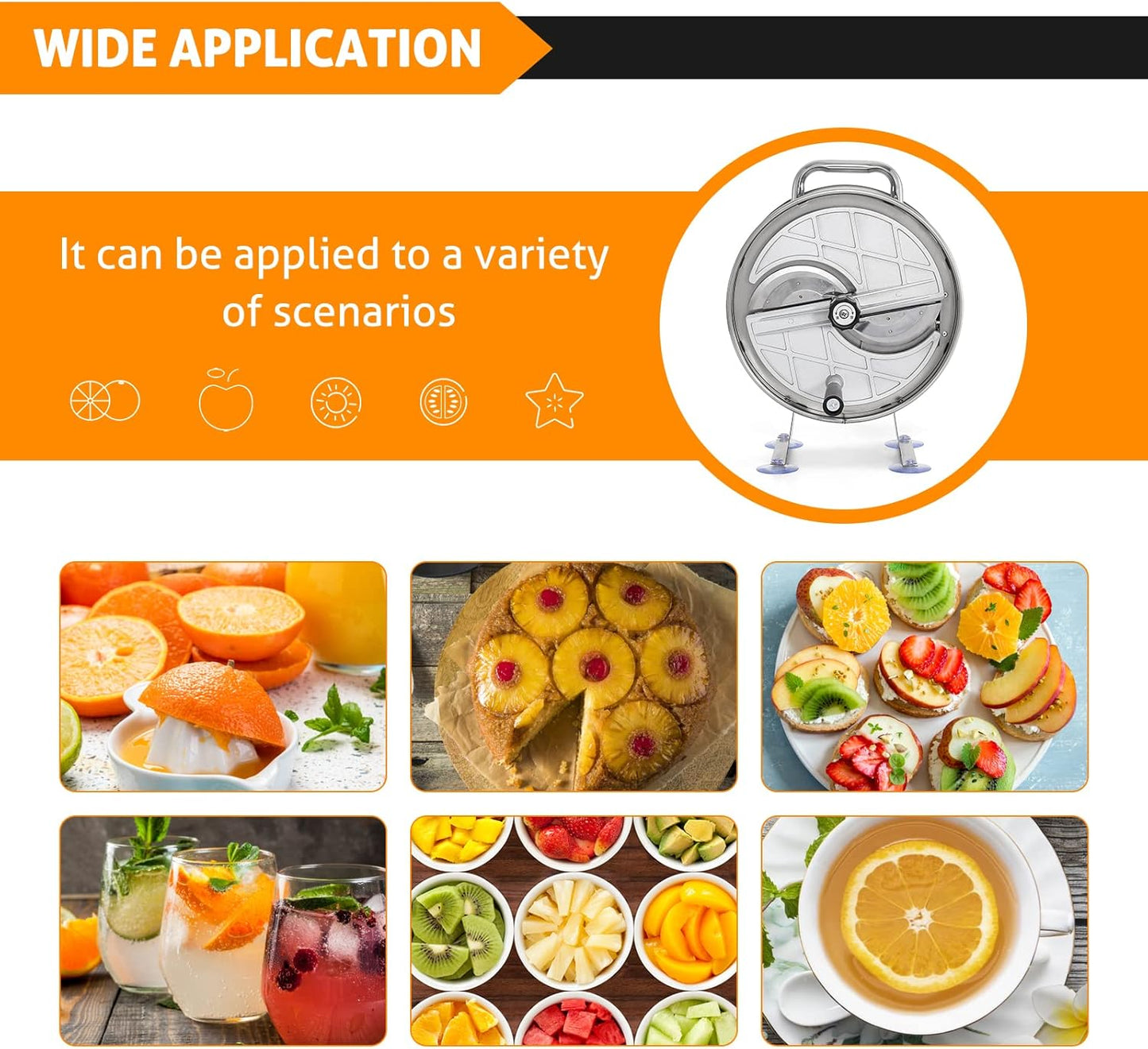 WICHEMI Electric Vegetable Slicer Commercial Fruit Slicing Machine Potato Slicer Electric Cabbage Shredder Machine 2 IN 1 Manual Electric Vegetable Cutter Stainless Steel Food Slicer