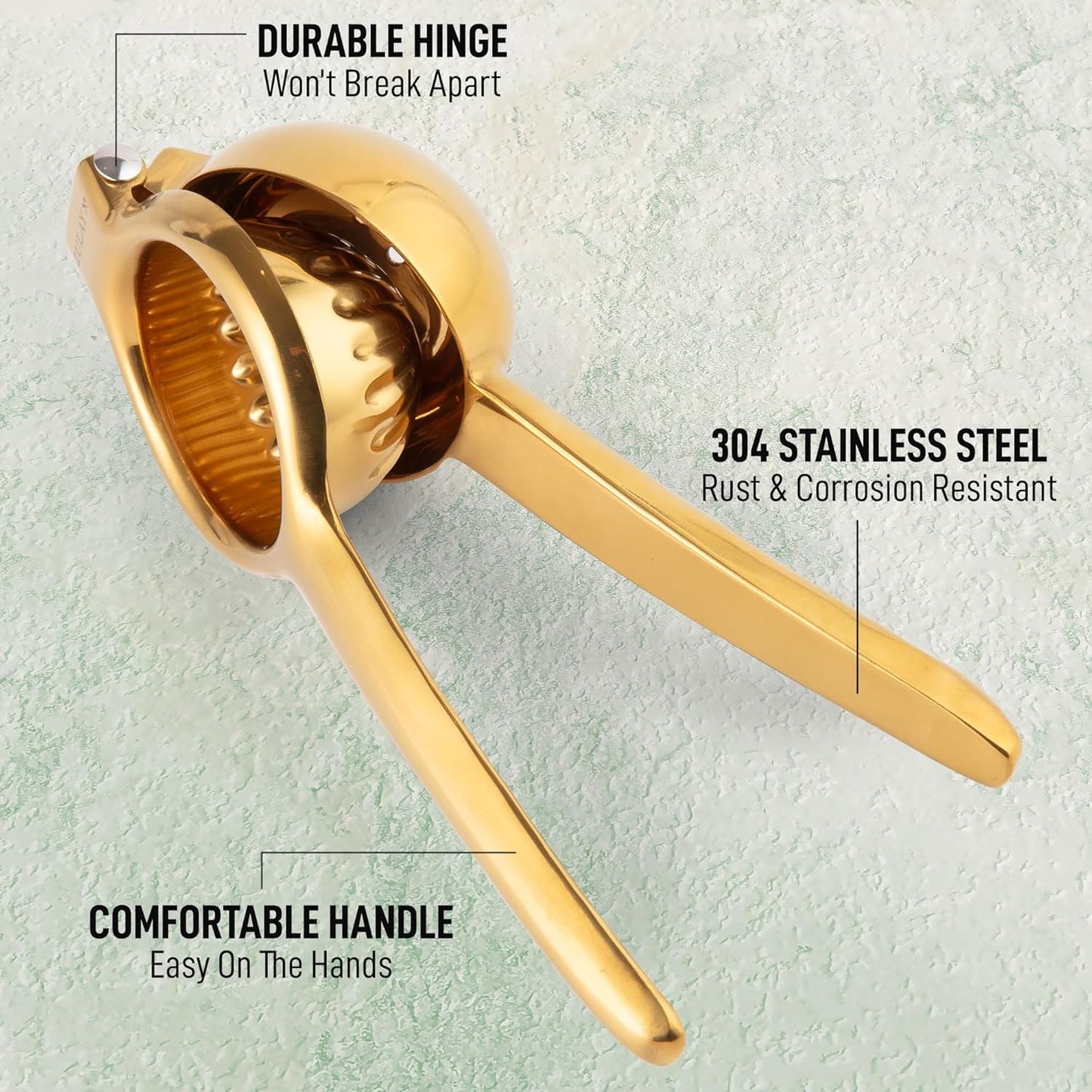 Lemon Squeezer Stainless Steel with Premium Quality Heavy Duty Solid Metal Squeezer Bowl - Large Manual Citrus Press Juicer and Lime Squeezer Stainless Steel - by Zulay Kitchen