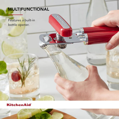 KitchenAid Gourmet Multifunction Can Opener/Bottle Opener, 8.36-Inch, Black