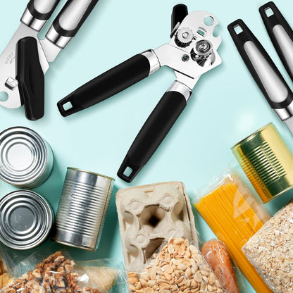 Gisafai 20 Pcs Manual Can Opener Bulk with Sharp Blade Smooth Edge Multifunctional Kitchen Gadget Handheld Openers Large Handheld Knob Can and Bottle Animals for Dorm Kitchen Essentials Gifts