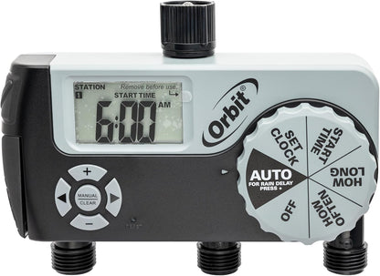 Orbit 62067 1-Outlet Programmable Digital Hose Watering Timer, 2-Pack