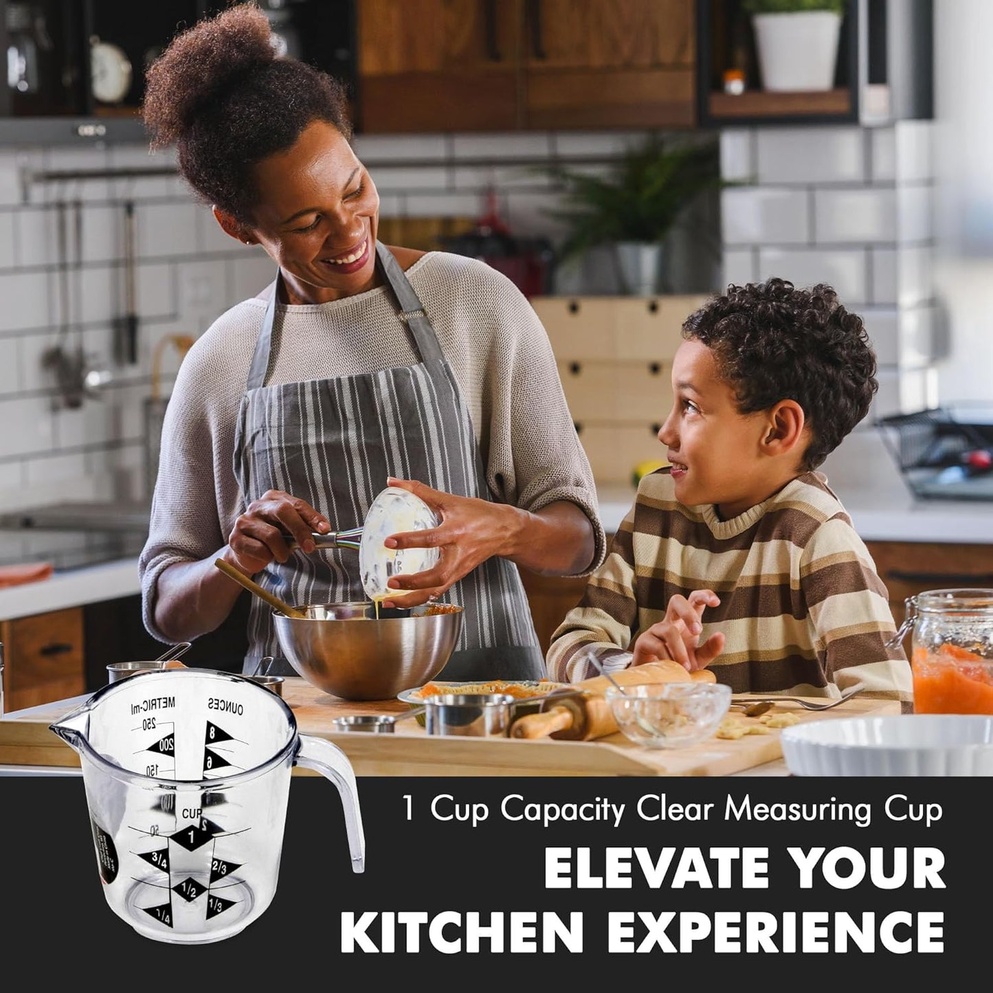 Chef Craft Select Plastic Measuring Cup, 2 Cup, Clear