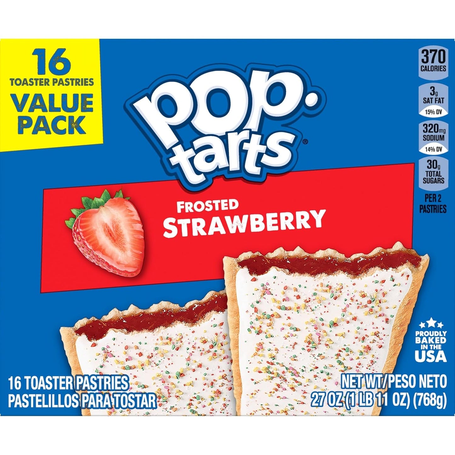Pop-Tarts Toaster Pastries, Breakfast Foods, Kids Snacks, Value Pack, Frosted S'mores (64 Pop-Tarts)