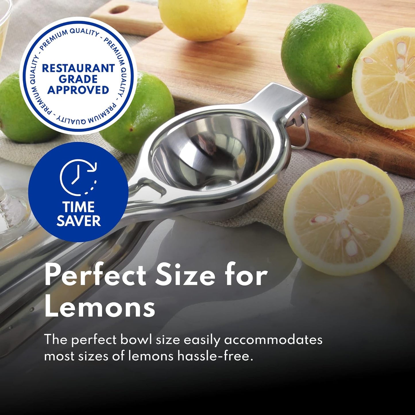 New Star Foodservice 42856 Enameled Aluminum Lemon Squeezer, Yellow