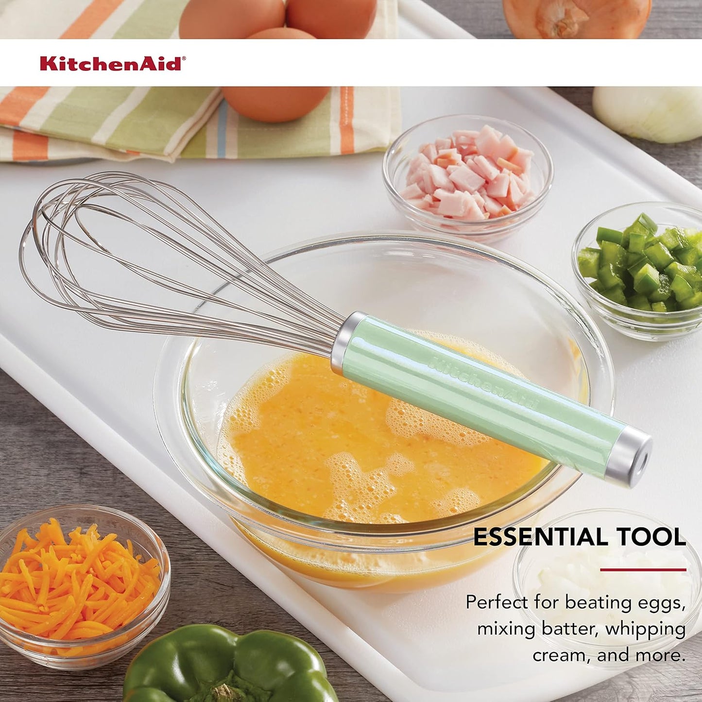 KitchenAid Classic Utility Whisk, 10.5 Inch, Black