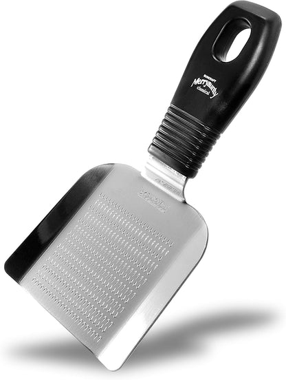 Japanese Grater with Handle for Wasabi, Radish, Garlic, Ginger, Apple, Stainless Steel (6.3"x3.0"),Seki Japan