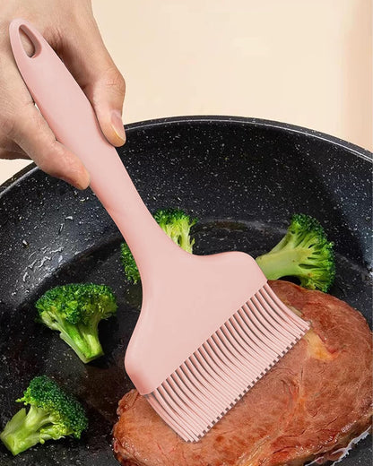 2Pcs Silicone Basting Pastry Brush - Heat Resistant Cooking Brushes Food Brush for Oil, Sauce, BBQ, Baking Outdoor Grill Dishwasher Safe – Green