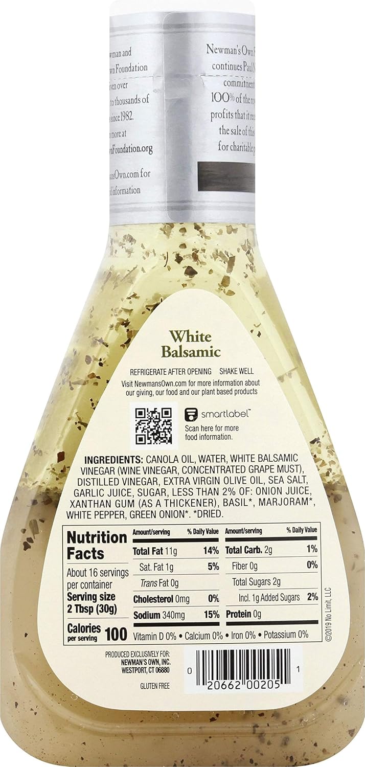 Newman's Own Salad Dressing, Caesar, 16-Ounce Bottles (Pack of 6)