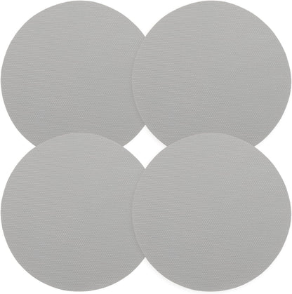 uxcell 4pcs Silicone Jar Opener Pads, 12.5cm/5" Texture Can Opener Multipurpose Round Bottle Lid Opener Non-Slip Coasters for Weak Hands Seniors Children, Gray