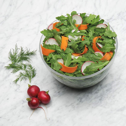 OXO Good Grips Salad Spinner - Large, Green Lettuce & Fruit Washer, BPA-Free, Easy One-Hand Pump