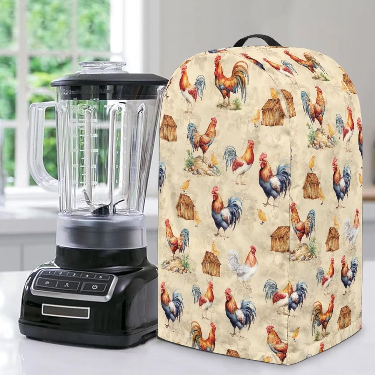 Coffee Pastry Blender Dust Cover with Drawstring Field Stand Mixer or Coffee Maker Cover Anti Fingerprint Polyester Appliance for Home Kitchen Decor