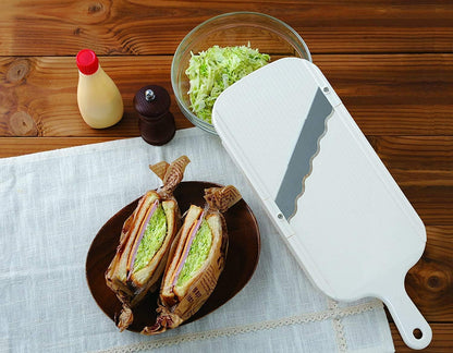 Arnest Handheld Mandoline Slicer for Kitchen, Wavy Blade Veggie Slicer - Comes with Safety Grip, Made in Japan