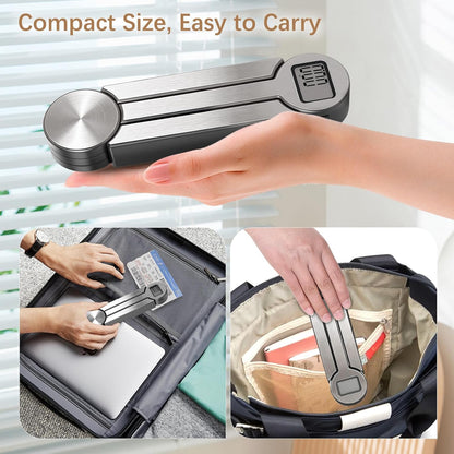 Folding Food Scale, Digital Kitchen Scale, Portable Food Scale Travel Scale for Food, Collapsible Mini Pocket Scale Grams and Ounces, Ideal for Diet Calorie Control Compact Kitchen (Black)