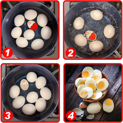 Eggssentials Red Egg Timer That Goes in Water – Egg Timer for Hard Boiled Eggs and Soft Boiled Eggs, Red Color Fades for Accurate Doneness.