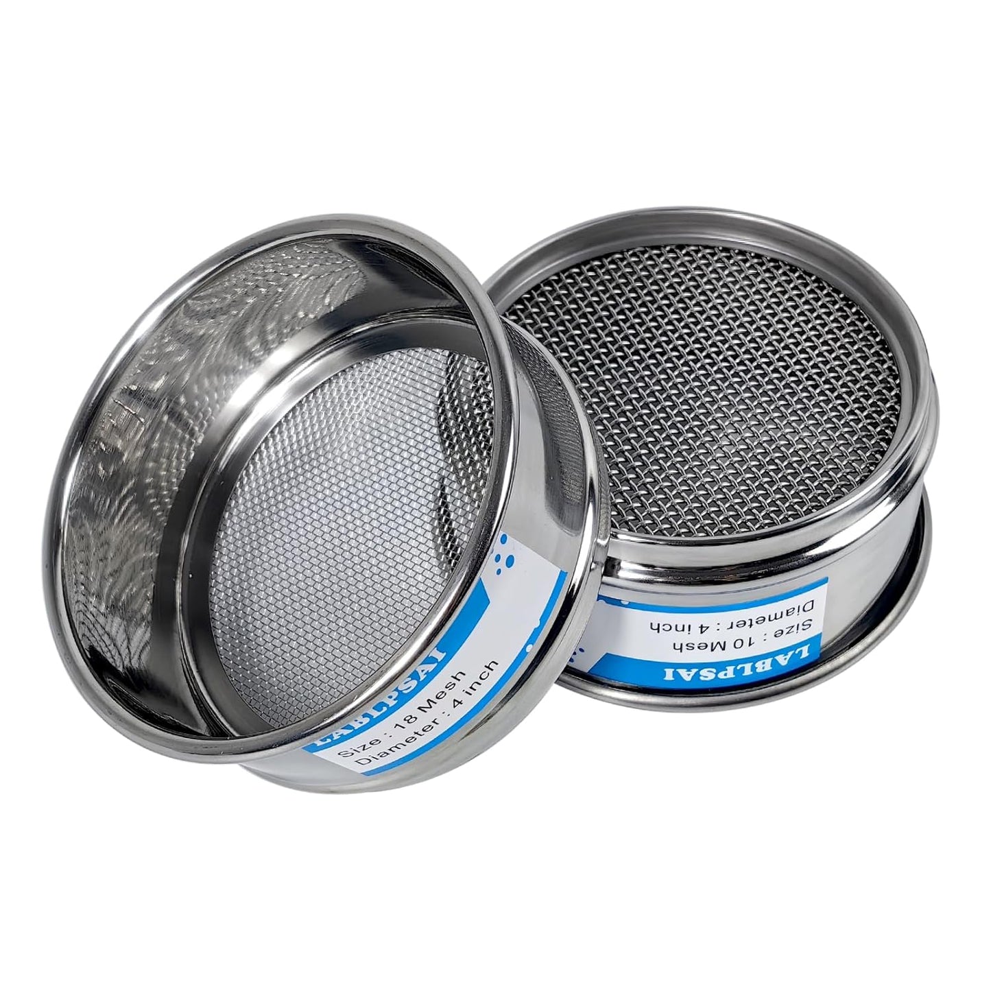 325 Mesh Lab Sieves 4" Diameter 304 Stainless Steel Wire Cloth Test Sieve for Industrial Laboratory Home