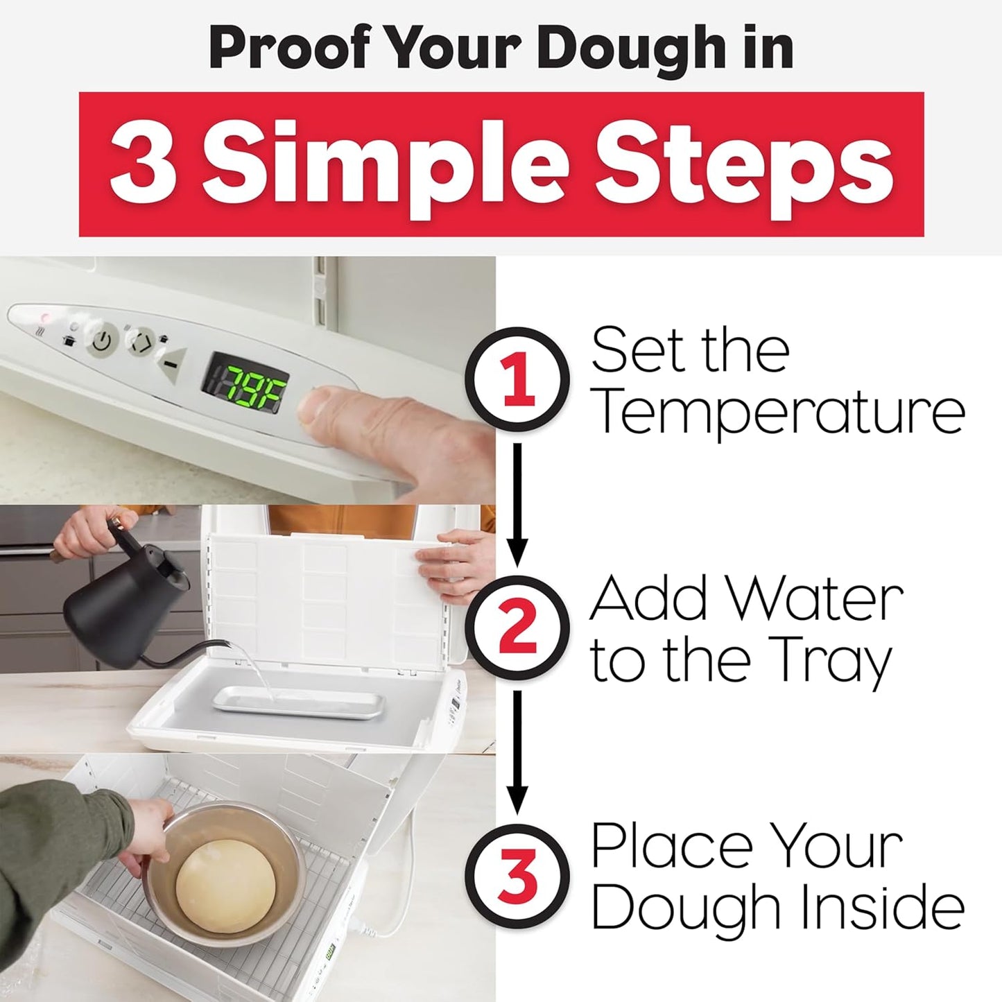 Brod & Taylor Folding Proofer + Dough Whisk (Bundle)
