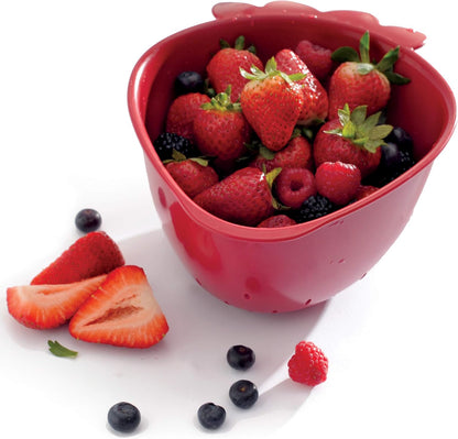 Norpro, Red Strawberry Colander, Mini