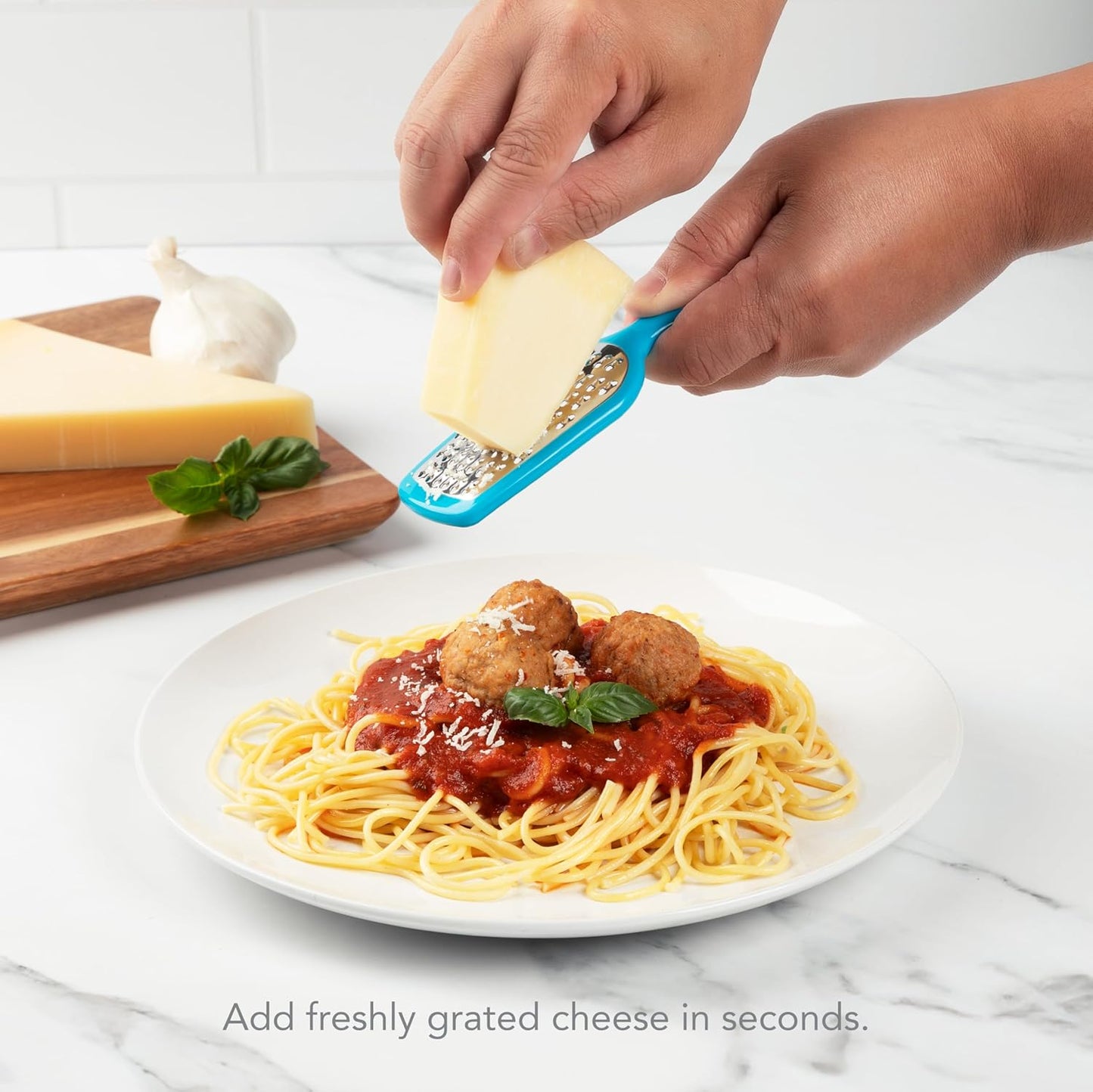 Joie Tower Grater, Double Sided, Stainless Steel, Dishwasher Safe, BPA Free, Kitchen Tool, 1 Count