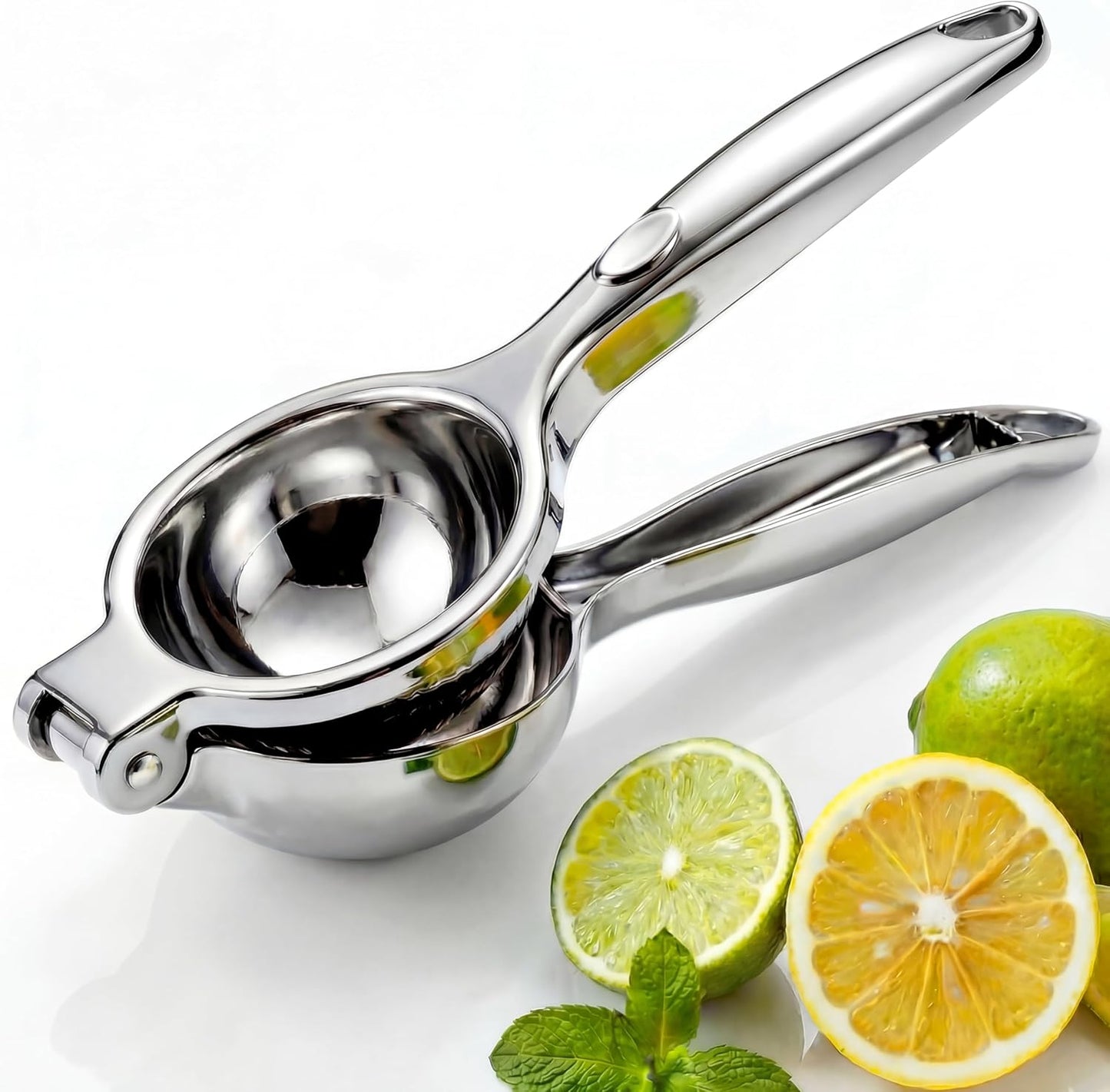 Stainless Steel Manual Juicer Citrus, Lemon Squeezer, Fruit Juicer Lime Press Metal, Professional Hand Juicer Kitchen Tool Bar Juicer for Bartender Accessories