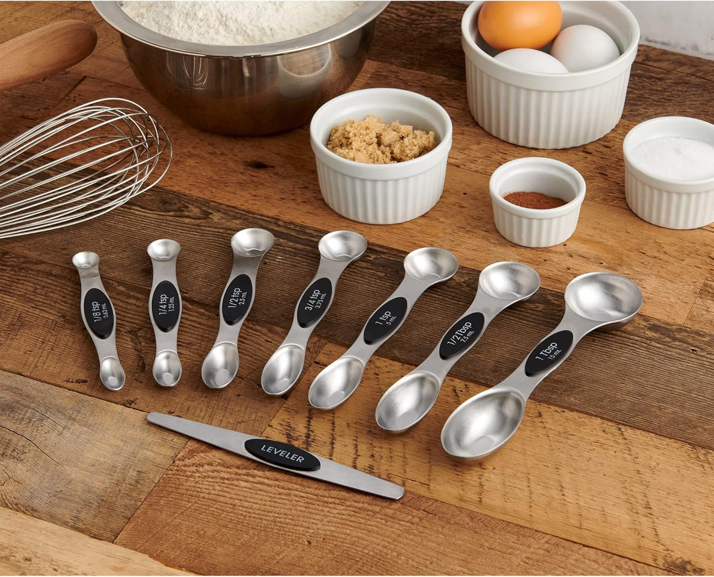Mrs. Anderson’s Baking Measuring Spoons, 6-Piece Set, Heavyweight 18/8 Stainless Steel