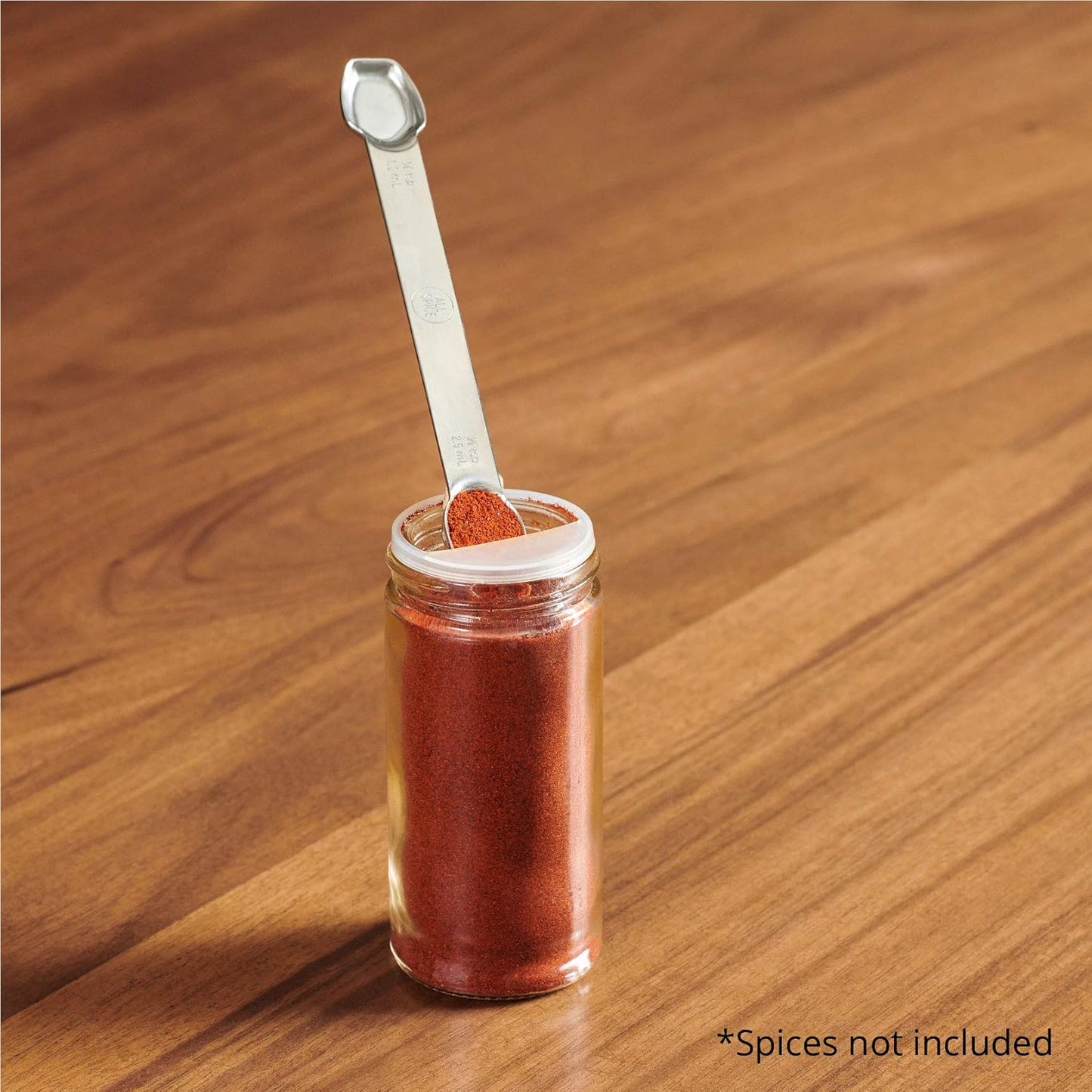 AllSpice Stainless Steel Double Sided Measuring Spoon- Teaspoon and Tablespoon