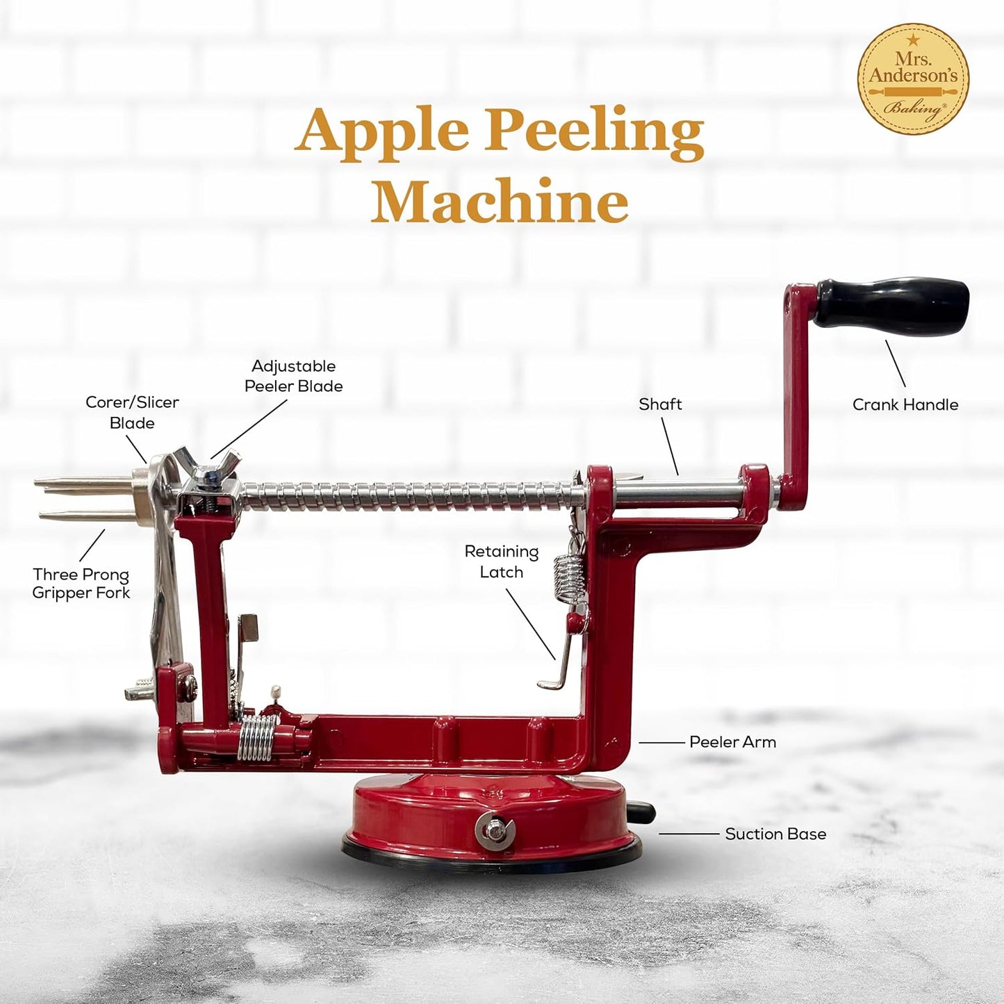 Mrs. Anderson’s Baking Cherry Pitter, Chrome-Plated Zinc Alloy