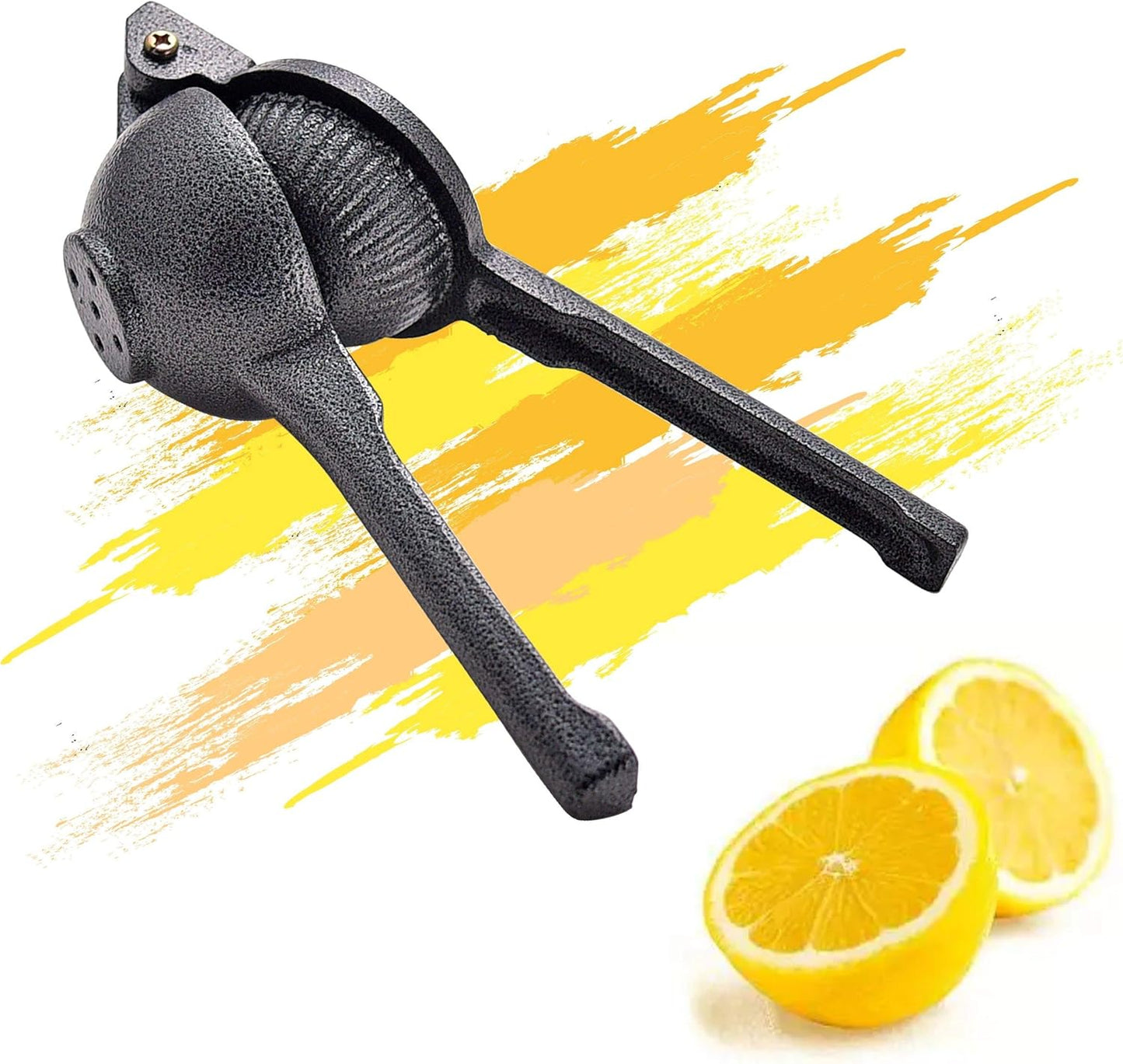 ARC, J-002 Cast Iron Lemon Lime Squeezer, Heavy Duty juicer hand press, Fresh citrus juicer press, Great for Juicing Oranges, Pomegranate, Lemons & Limes (2.4")