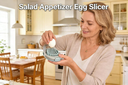 2pcs Egg Slicer for Boiled Eggs, Kiwifruit Strawberry Cutter with Stainless Steel Wire
