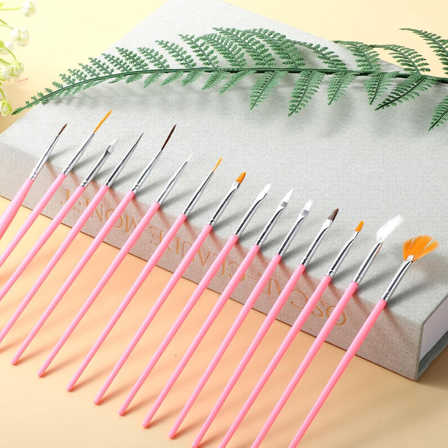 30 Pcs Pastry Painting Brushes Cake Decorating Brushes Food Safe Cake Paint-Brushes Pink Fondant Sugar Cookie Painting-Brushes Supplies Multiple Function Fondant Brush for Baking