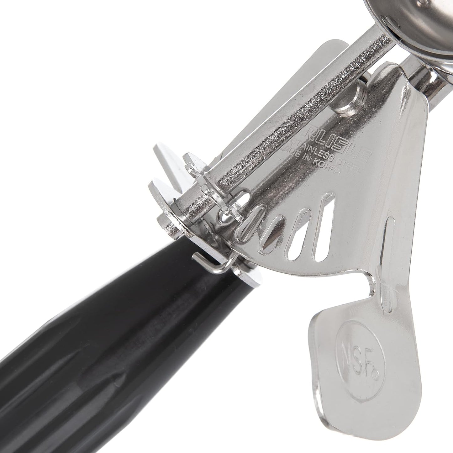 Carlisle FoodService Products 60300-30 Stainless Steel Portion Control Disher Scoop, 1.3 oz, Black, 1 Count