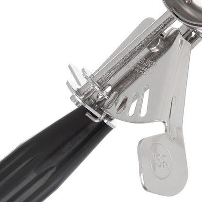 Carlisle FoodService Products 60300-30 Stainless Steel Portion Control Disher Scoop, 1.3 oz, Black, 1 Count