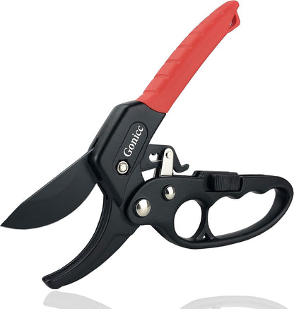 gonicc 8" Professional Premium Titanium Bypass Pruning Shears (GPPS-1003), Hand Pruners, Garden Clippers.