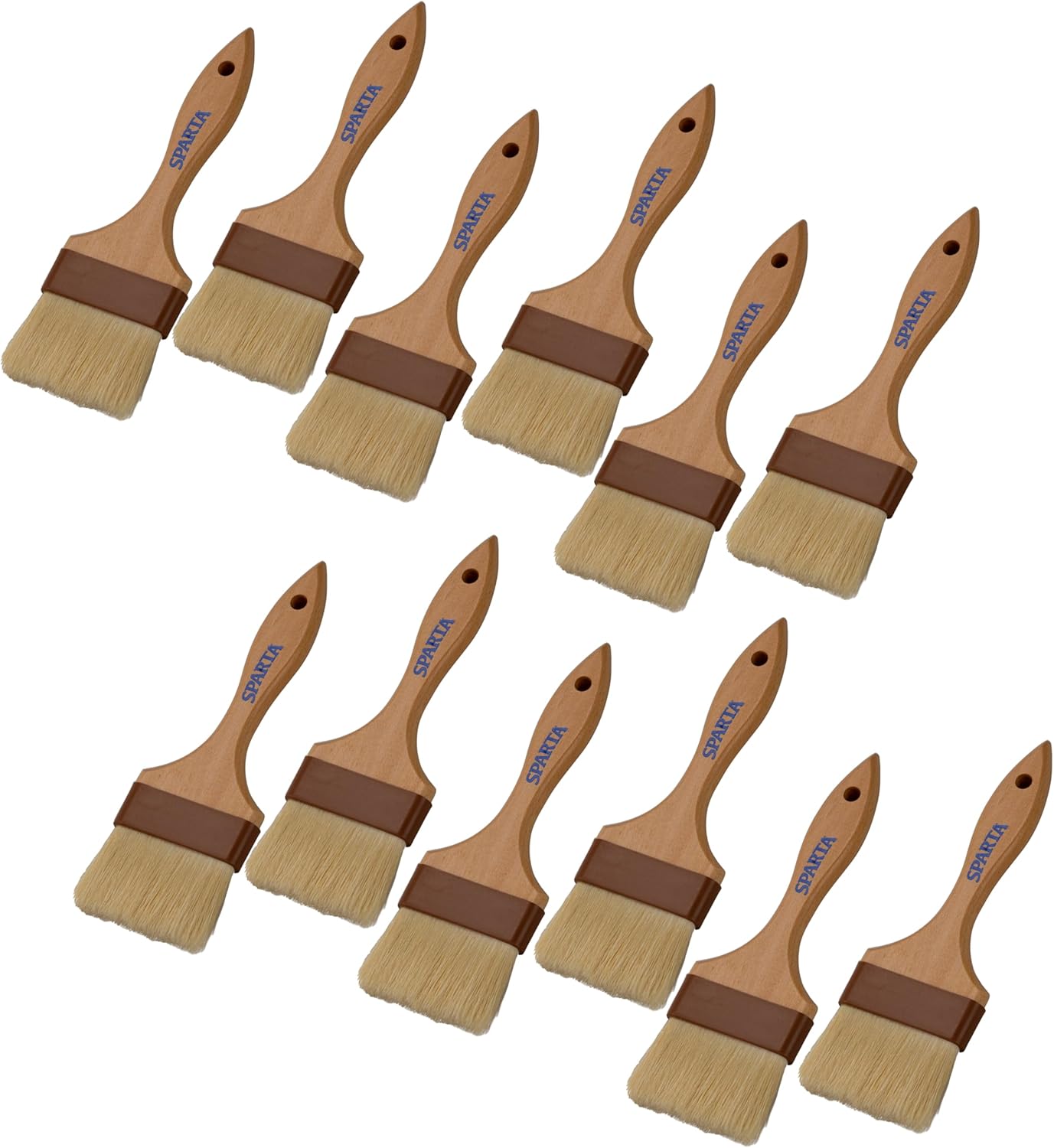 SPARTA Kitchen Basting Brush – 4037300 Basting Brush for Cooking Flat Boar Bristle Brush, Hardwood Handle for Kitchens, Restaurants, Catering, High Heat Food Prep, 1.5in