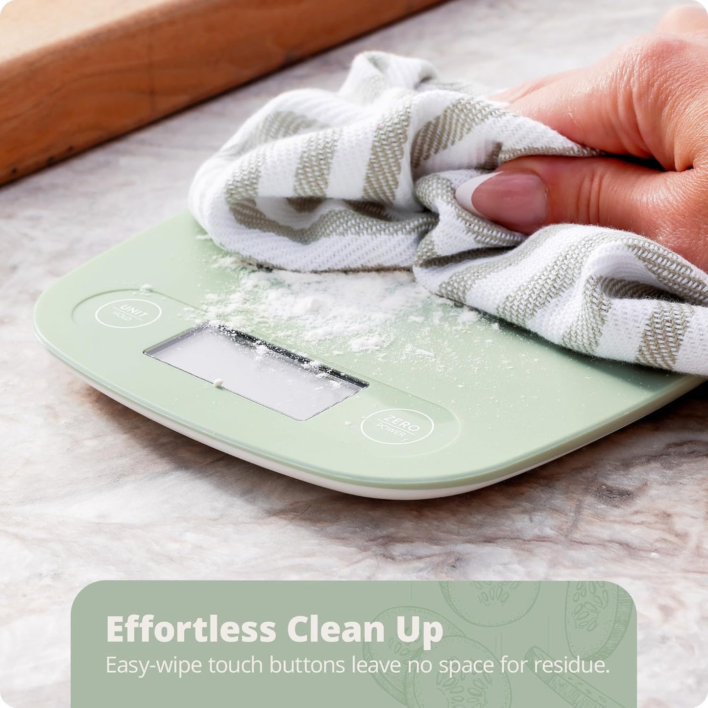 Greater Goods Food Scale – Digital Kitchen Scale, 1g Precision, Easy-Tare & Quick Conversion, Slim Compact Design, Durable & Portable | Ideal for Cooking, Baking & Meal Prep