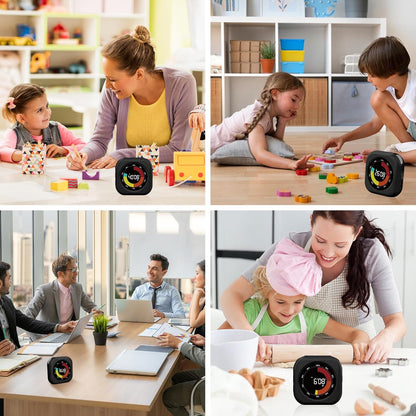 PERSUPER Visual Timer for Kids, 10 Hours Countdown/Up, with Rechargeable, 3 Volume Levels, 3 Brightness Display, and Magnetic, Homeschool Study Tool, Large Digital Timers for Classroom, Kitchen